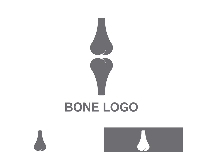 Bone logo design.logo for nursing, medical, orthopedic.