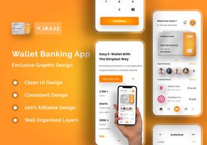 Wallet Banking App UI Kits