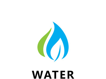 Blue Water Drop Logo Icon Vector Design preview picture