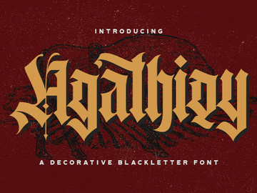 Agathiqy - Blackletter Font preview picture
