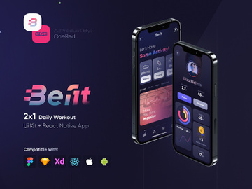 Befit Daily Workout Ui Kit preview picture