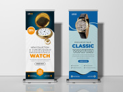 Modern Watch Shop Roll Up Banner Ver-1