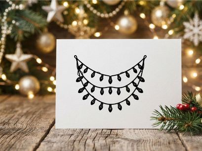 Dekorative Weihnachts-Lichterketten für festliche Deko