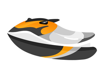 Boat flat vector illustration preview picture