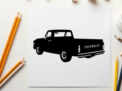 Chevrolet pickup truck silhouette