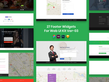 27 Footer Widgets for Web UI Kit Ver-03 preview picture