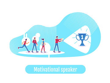 Leadership flat concept vector illustration preview picture