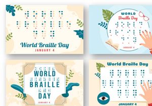 15 World Braille Day Illustration