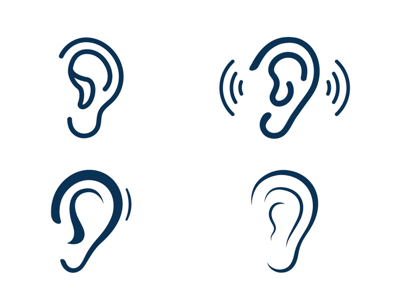 ear Logo Template vector icon