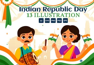13 India Republic Day Illustration