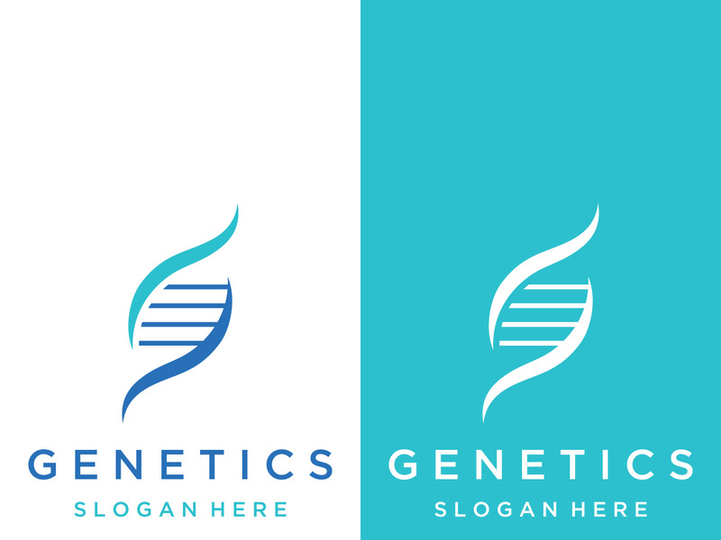 DNA element logo. Bio tech, DNA people, bio DNA, spiral DNA. Logo can be for science, pharmacy and medical.