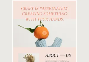 Craft Studio Landing Page Template (Free)