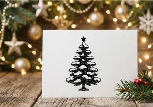 Decorative Christmas Tree with Snow and Star Topper for Holiday Celebrations