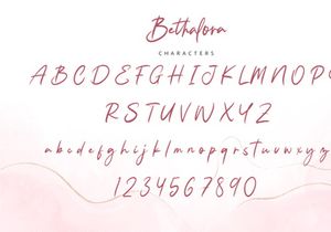 Bethalora - Modern Script Font