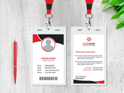 Creative ID Card Design Template