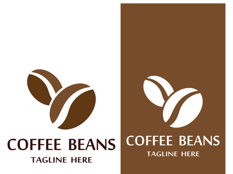 Premium coffee bean logo design.