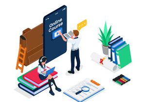 Online education illustration v3