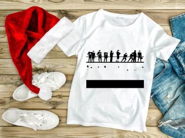 American football players in various poses silhouette preview picture