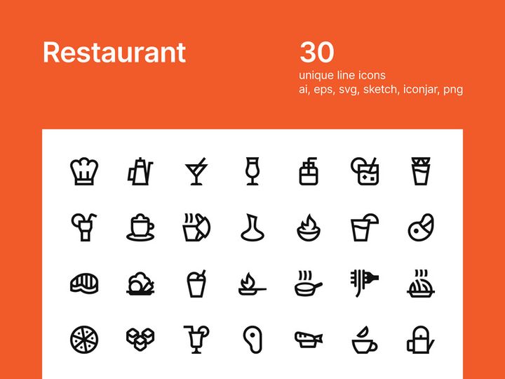 Restaurant icons