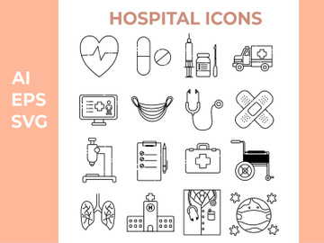 Hospital Icons preview picture