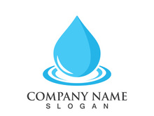 Water drop logo icon illustration template design