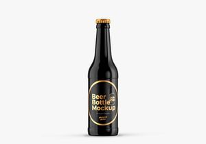 Beer Bottle Mockup Template