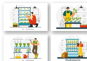 9 Hydroponics Technology Illustration