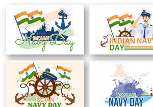 13 Indian Navy Day Illustration
