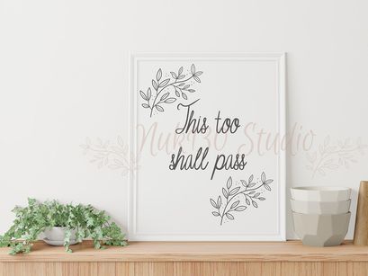 Frame mockup on the cabinet in interior