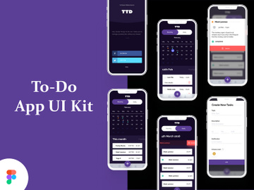 To-Do iOS App UI Kit preview picture