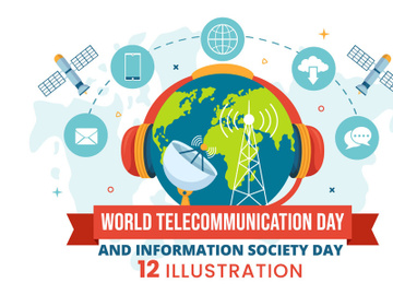 12 World Telecommunication and Information Society Day Illustration preview picture