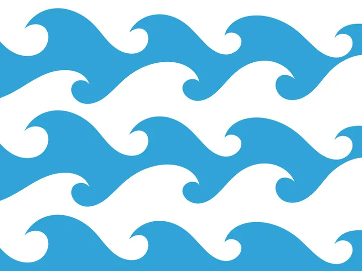 Abstract Water wave design background
