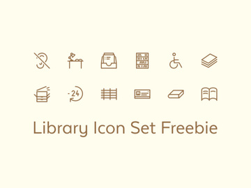 Library Icon Set preview picture