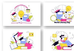 10 World Literacy Day Illustration