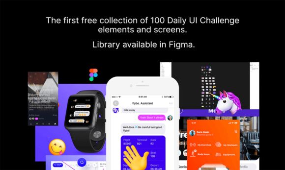 100 Daily UI Challenge: Big Collection of Elements
