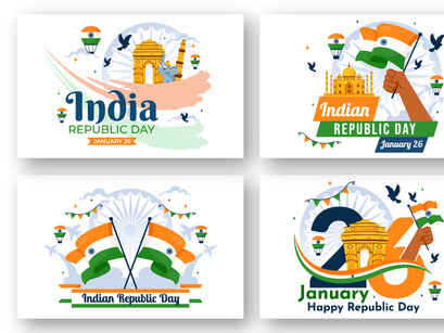 13 India Republic Day Illustration