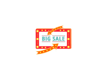 Big sale vector advert board sign illustration preview picture