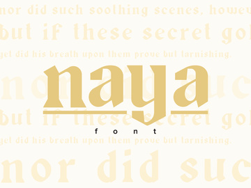 Naya Font preview picture