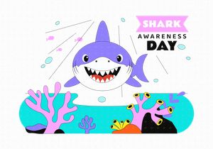 10 Shark Awareness Day Illustration