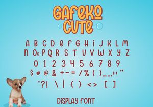 Gafeko Cute Font