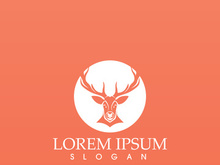 Deer Logo Template vector icon illustration design