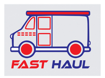 Custom Trucking logo in adobe illustrator preview picture