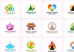 60+ Yoga Logo Bundle