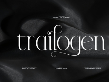 Trailogen | Display Serif Font preview picture