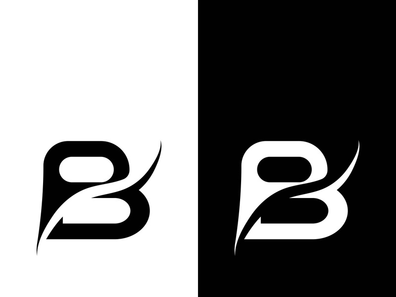 B letter logo template vector illustration