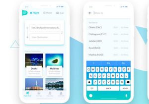 Tourex: Flight booking app design template