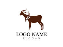Goat logo template vector icon illustration design
