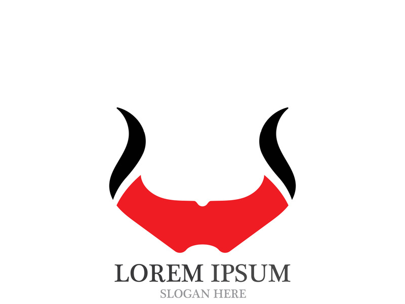 Bull horn logo and symbols template icons app