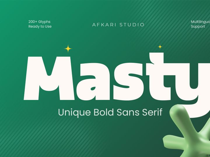 Masty - Unique Bold Sans Serif Font