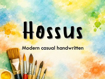 Hossus – Modern Casual Handwritten Font - (TTF)